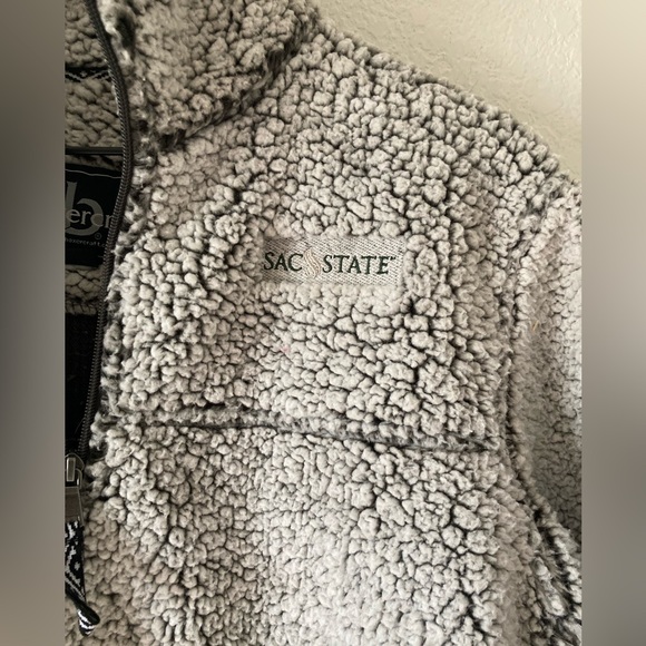 Sacramento State Hornets Quarter Zip Sherpa Fleece Pullover Jacket - Picture 5 of 8